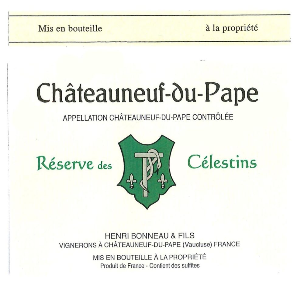 2019 Chateauneuf du Pape Reserve des Celestins Domaine Henri Bonneau Chateauneuf du Pape