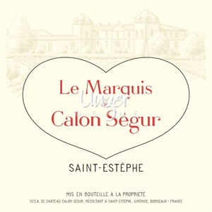 2018 Marquis de Calon Chateau Calon Segur Saint Estephe