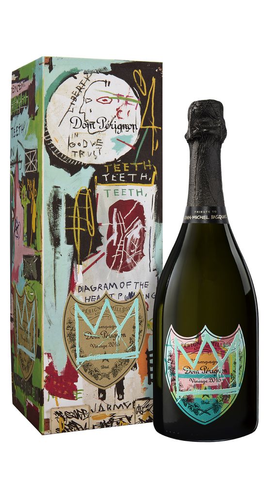 2015 Dom Perignon Champagner Brut Special Edition - Tribute to Jean-Michel Basquiat - Edition Blue Moet et Chandon Champagne