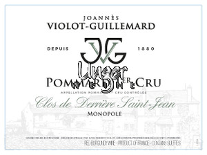 2020 Pommard Clos de Derriere St-Jean Joannes Violot-Guillemard Cote de Beaune