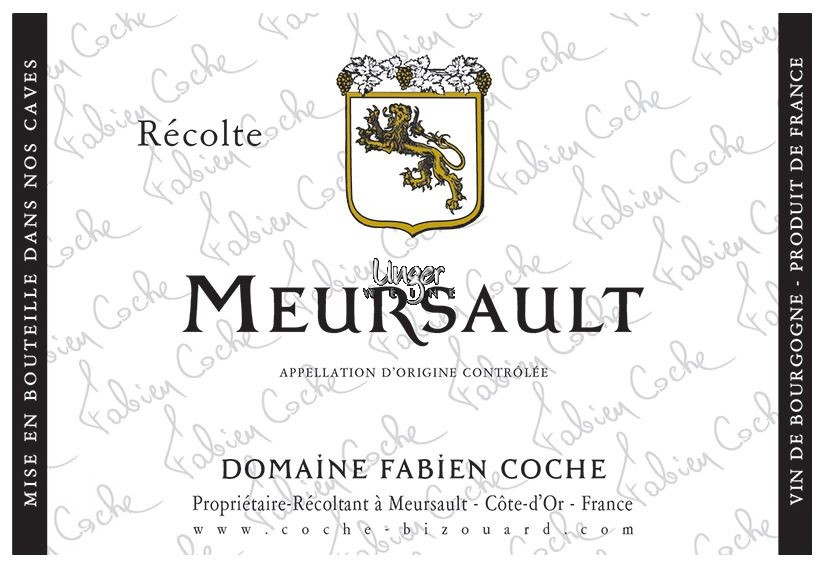 2022 Meursault Blanc Domaine Fabien Coche Cote de Beaune