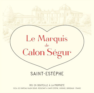 2018 Marquis de Calon Chateau Calon Segur Saint Estephe