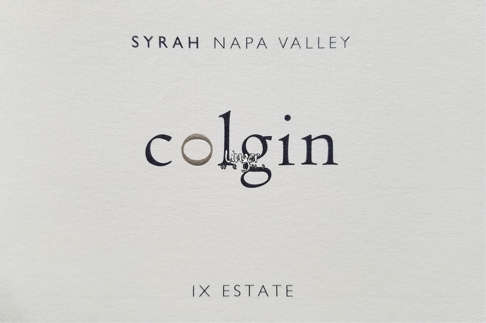2013 IX Estate Syrah Colgin Napa Valley