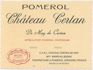 Chateau Certan de May 2019