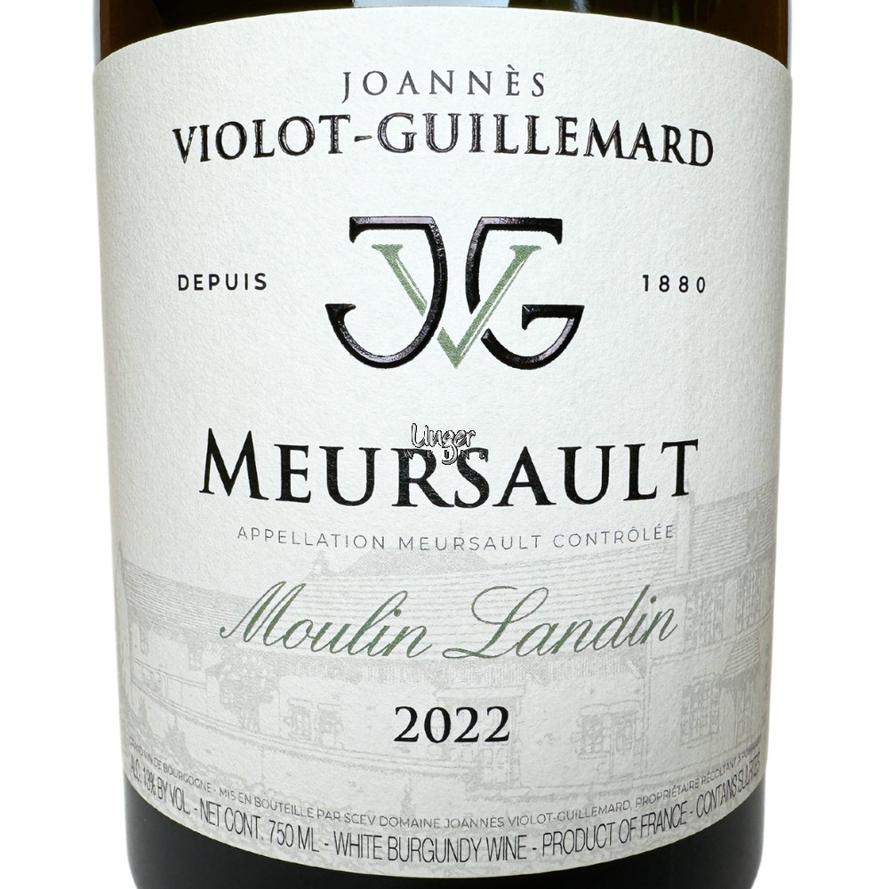 2022 Meursault Le Moulin Landin Joannes Violot-Guillemard Cote de Beaune