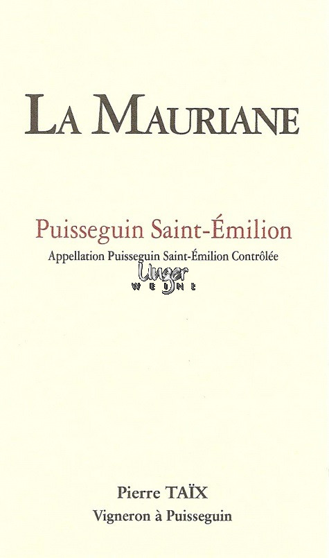 1999 Chateau La Mauriane Puisseguin Saint Emilion