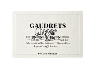 2021 Gaudrets Domaine Belargus Savennieres