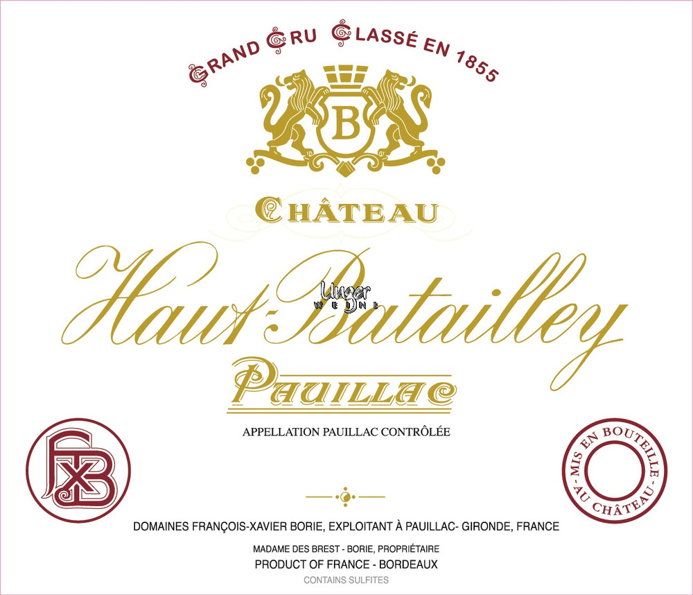 2017 Chateau Haut Batailley Pauillac